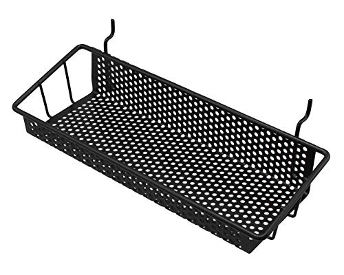 光 PBW-601 パンチングボード用カゴ棚黒 （00869928-001）