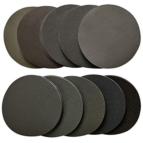 Rakuten - Aewio 40枚 125mm耐水 サンドペーパー #180 - #2000 丸型 サンダー用 鏡面磨き 紙やすり 180 240 320 40