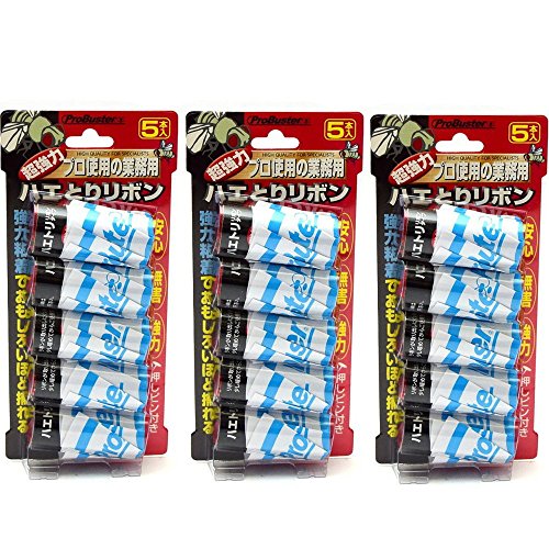 SHIMADA シマダハエ取りリボンタイプ5本入×3個（計15本セット）