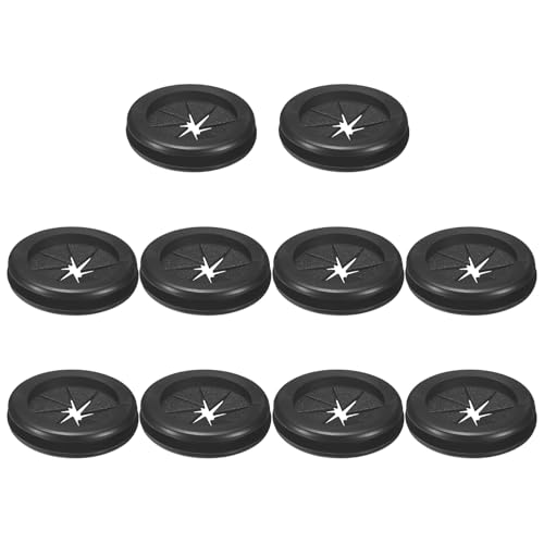 M METERXITY 配線用ラバーグロメット6個セット 32mmデスクグロメット 両面フレキシブルケーブルコード..