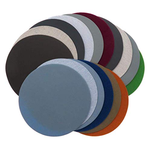 DUOLEIMI 耐水ペーパー サンドペーパー 丸型 サンダー用 紙やすり ラテックスペーパー製 耐久 鏡面磨き 光沢仕上げ 125mm 16枚(4.0)