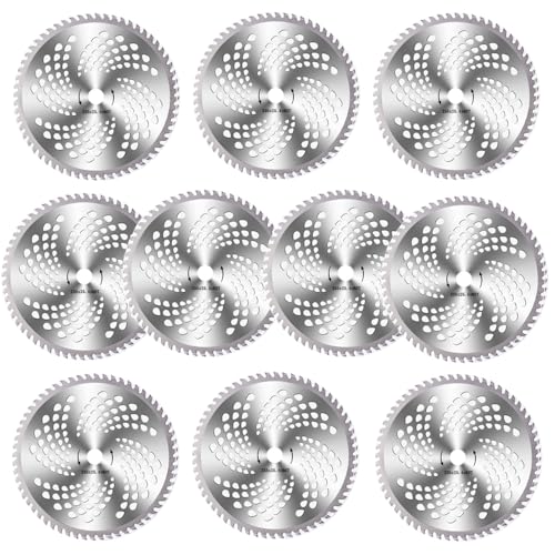 YFFSFDC 草刈用 チップソー 草刈り機 替え刃 10枚セット 刈り払い機 刃 外径255mm チップソー 草刈り機の刃 部品 刈払機 雑草