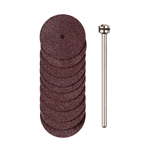 プロクソン PROXXON 切断砥石10枚 シャフト付 砥石径22mm 厚み0.7mm 軸径2.35mm No.28810