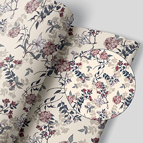 Homya 壁紙 シール 花柄 剥がせる 壁紙 44cm*10m 防水 リメイクシート リフォームシート 防カビ カッテ..