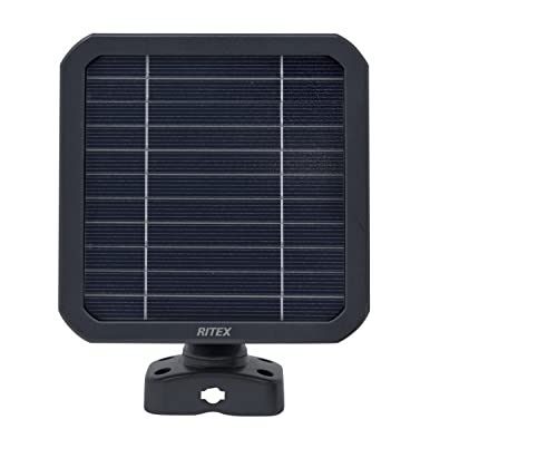 ムサシMUSASHI RITEX 充電式カメラ用ソーラーパネル C-RC7202