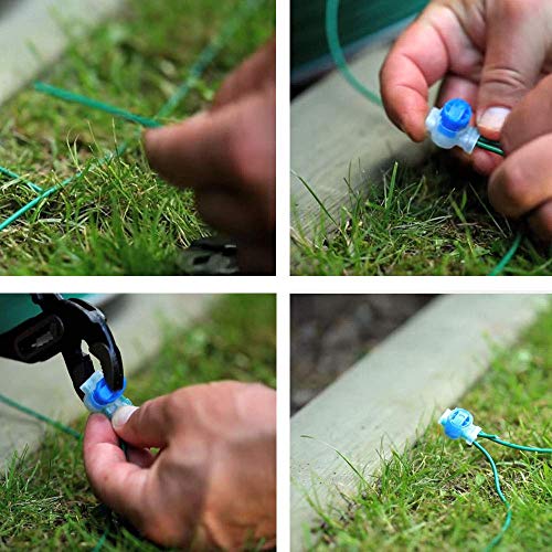 CTRICALVER 防水配線コネクター 15のパックのケーブルのコネクターの 防水コネクターのひだ 自動芝刈り機アクセサリー