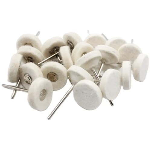 YFFSFDC リューターバフ 羊毛フェルト リューター 研磨ヘッド 2.35mm軸 金属磨き仕上げ 鏡面研磨やファ..