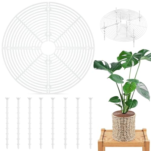 猫 植物 ガード 植木鉢 グリッド 3色から選べる 0〜30cm 自由裁断可能 中空デザイン 土壌保護 転倒防止..