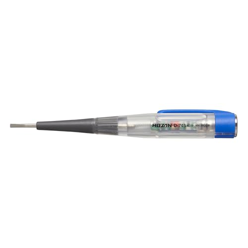 ホーザンHOZAN LED検電ドライバー 電池交換可能 AC100~240V 通電チェック AC極性判別 電気工事 持ち運..