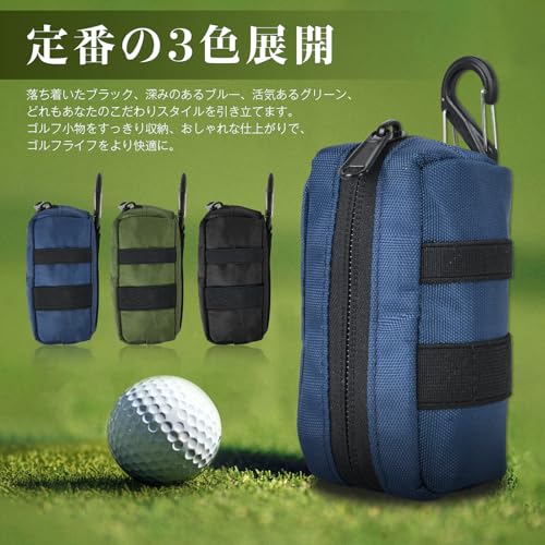 Ginemanゴルフボールケース ボールポーチ ゴルフ ボールケース カラビナ付き 入れ...