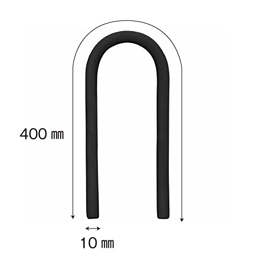 カーボーイ くねくねロック ロング 長さ40cm ブラック