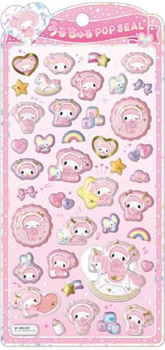 クラックス CRUX うるちゅる ポップシール マイメロディベビー ぷっくり 立体 スマホデコ 推し活 131784