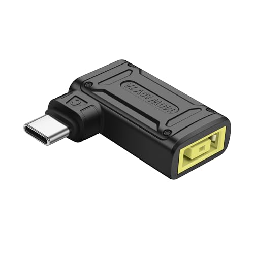 SinLoon PD 140Wスクエア-Cタイプ充電アダプター 角型メス入力USB Cオスコネクター PDオートIDチップ付き 携帯電話、タブレ