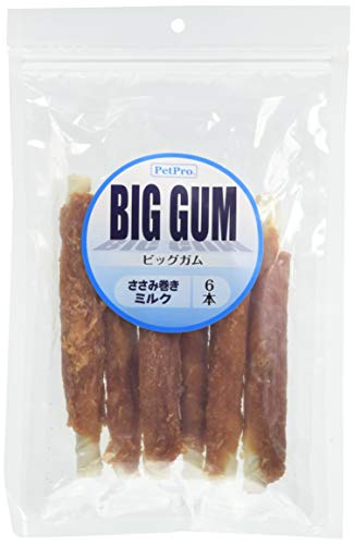 ペットプロ おいしいおやつ ささみ巻きミルクガム 犬用おやつ 6本入