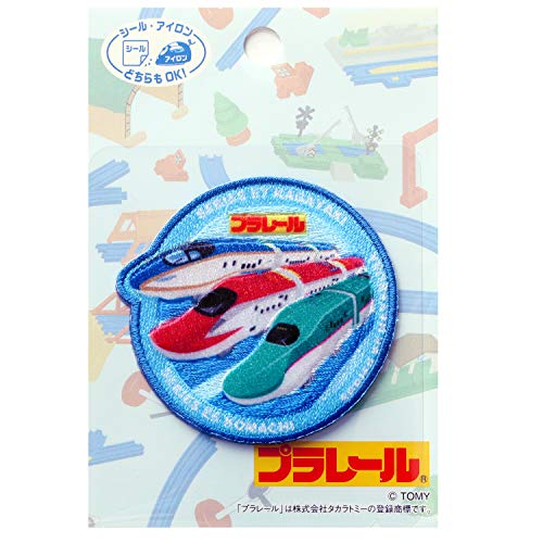 乐天商城 - パイオニア プラレール新幹線E5はやぶさ・E6こまち・E7かがやき アイロン・シール両用 ワッペン TOM650-TOM 05