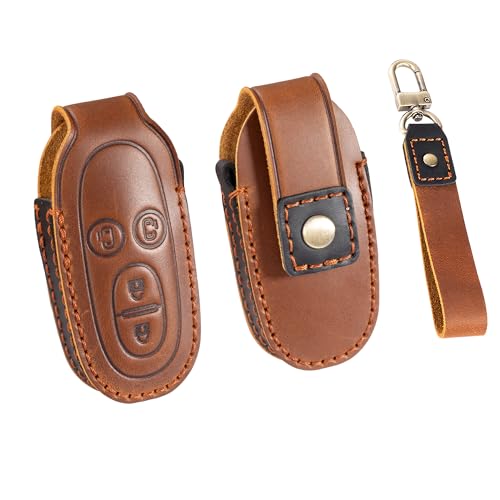 PIMOHI ソリオ キーケース 本革 ルークス ハスラー ラパン パレット キーカバー ワゴンR スティングレース レザー スマートキーケース