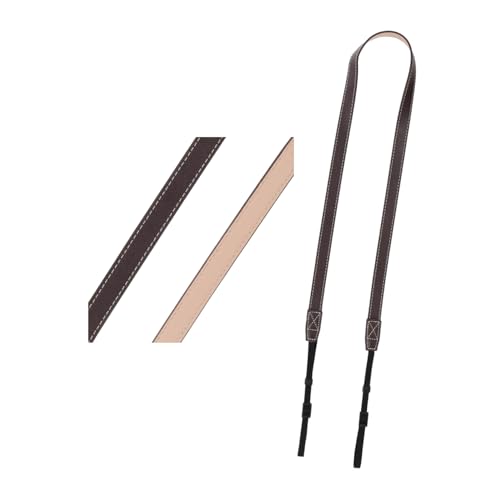 エツミ カメラストラップ ミラーレス/一眼レフ用 ストラップ ハーモナイズ 2 本革 首掛け ななめ掛け 長さ調節可能 ブラウン VE-2438