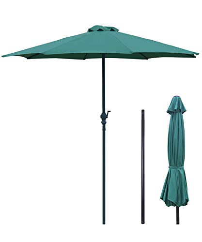 パラソル ガーデンパラソル 270cm uvカット 撥水 鉄製 ハンドル開閉 ビーチパラソル ガーデニング 庭 ..