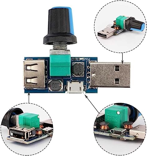 Kiligen 3個 USB から 3ピン/4ピン PWM 5V USB スリーブファン電源アダプタケーブ...