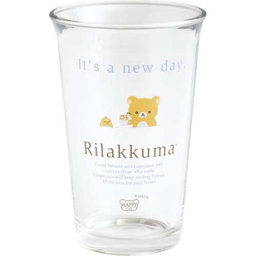 サンエックスSan-X リラックマ レタリングキッチンシリーズ グラス TB66401 サイズ：約H130×85φ