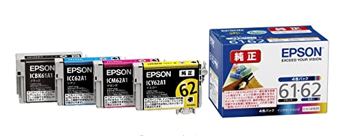 エプソン 純正 インクカートリッジ ペン・クリップ IC4CL6162B 4色パック