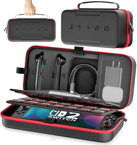 乐天商城 - Switch 2/通常/有機ELモデル対応Switch ケース スイッチ バッグ 大容量NSW収納ポーチ 持ち運び便利 スイッチ本体/Joy-C