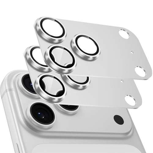 マットシルバー/iPhone 17 Pro に適用/MS-02・Color:マットシルバーSize:iPhone 17 Pro に適用・対応機種iPhone 17Pro専用カメラ保護フィルム。セット内容：レンズフィルム×2枚。・一体化デザイン・360°全面保護弊社のレンズ保護フィルムは、最高硬度9Hの強化ガラスとアルミ合金を採用し、一体型構造により従来品と比べて保護性能が大幅に向上しています。鍵やカッターなどの鋭利なものが当たっても傷つきにくく、日常使いでも安心です。さらに、万が一ガラスが割れても破片が飛び散らない飛散防止仕様で、安全性も抜群。・露出オーバー防止・超高透過率フラッシュ撮影時の光の乱反射による白飛びを防ぐため、黒縁デザインを採用し、写真が白っぽくなる現象を効果的に軽減します。さらに、レンズ表面には光学ARコーティングが施されており、光の透過率は99.9％を実現。あらゆる環境でiPhone本来の高画質を楽しめます。プロのような映像表現で、魅力的な画像や動画を記録できます。・貼り付け簡単・指紋防止静電吸着技術により、位置を合わせてそっと置く