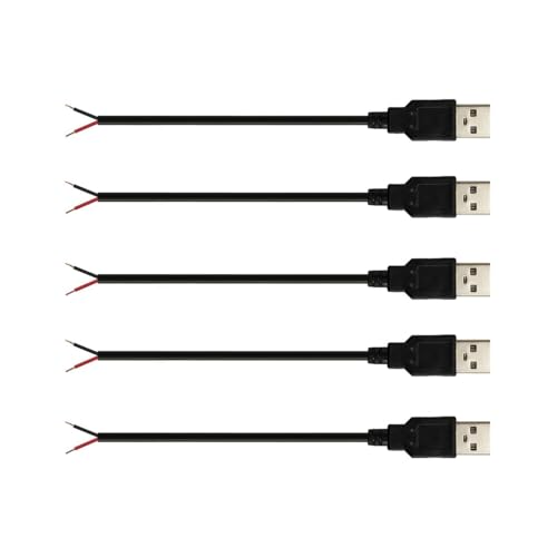 -/1FT 30cm/-・Size:1FT 30cm・USB 2.0 延長ケーブルUSB 2.0 ピグテール ケーブルの一端は USB Type-A インターフェイス、もう一端は 2 線裸線です。赤いプラス電極、黒いマイナス電極。・USB電源ケーブル2芯オープンエンド裸線、電源リード線は両方とも皮むきと錫メッキが施されており、溶接による取り付けと接続が容易です。・耐久性断線しにくいしっかりとしたインターフェース接続を備えた純銅導体、全銅芯線ケーブル。自由に曲げることができ、急速充電も可能です。・ワイヤーゲージ22AWG 外径:3.5mm、定格電圧:5V、最大電流:3A。・幅広い用途LEDデスクランプ、USBファン、小型家電ライトベルト、電源アダプター、充電スタンド、USBソケットパネル、回路基板、ベッドサイドランプ、ローなどの5V / 3A機器のDIY電源およびメンテナンス交換用です。コンピューター周りの電気機器やさまざまな小型家電に電力を供給します。