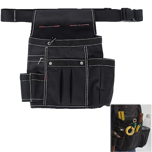 GUNSEED 腰袋 工具入れ 腰袋 ベルト付き たくさん工具入れ ブラック