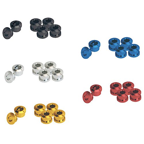 ギザ チェーンリング フィキシングボルト シングル用 5個セット ブラックYCK00400