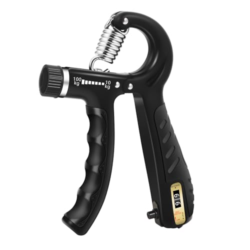 強化版 握力トレーナー 10-100kg 負荷調整可能 ハンドグリッパー 握力トレーニング 手・指・前腕筋力強..