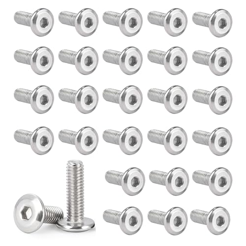 Rakuten - 六角ボルト 304ステンレス M6 x 20mm 30個入り m6 ボルト 高負荷 耐久性 明るい仕上げ DIY/自動車/電気設備 家具 固定