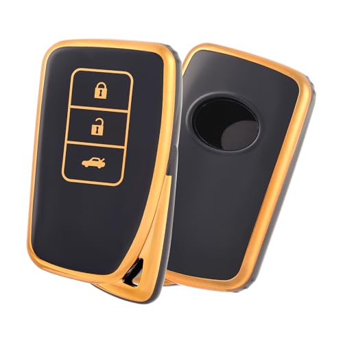 OFF WE GO レクサス スマート キーケース LEXUS GS IS NX RC RCF RX LX 等に適用 3ボタン LEXUS 車用