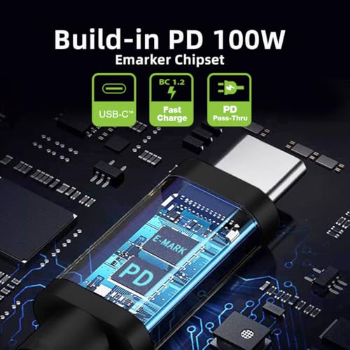 Xiwai ������ C 100W ���ť����� USB-C ���Ϥ��� 20V DC 4.5*3.0mm �������� 20V 5A 65W PD ����
