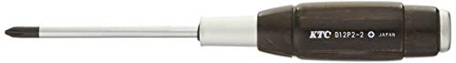 京都機械工具KTC 木柄ドライバー クロス貫通タイプNo.2 D12P22