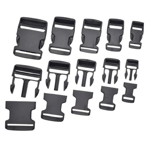BIUTEFOR バックル 20mm/25mm/32mm/38mm/50mm幅 各サイズ2個 10個入り サイドリリースバックル ワンタッチ
