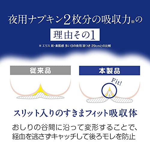 エリス 朝まで超安心 400 羽つき 40cm 30枚 特に心配な夜用 ナプキン まとめ買い nicobest-10042007 nicobeststore サンプル画像3