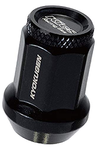 Rakuten - KYO-EI 協永産業 極限 貫通ナット アルミキャップ付き M12XP1.5 20P ブラック 20個入 HP1KK
