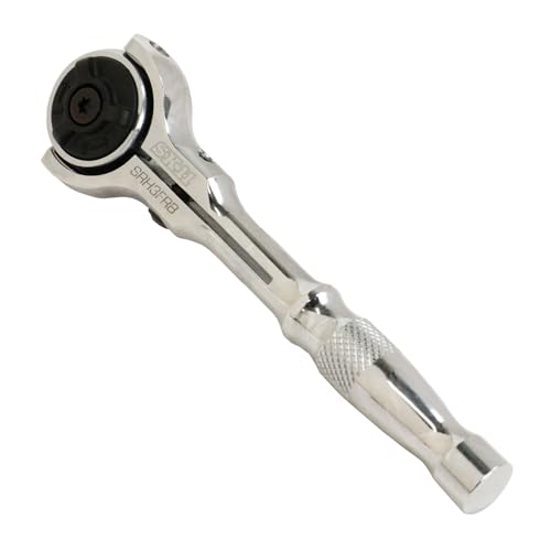 SK11エスケー11 スイベルラチェットハンドル 72山 差込角9.5mm/六角対辺6.35mm SRH3FRB