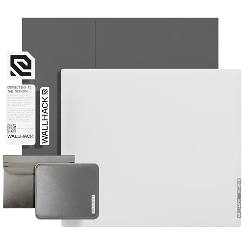 WALLHACK ガラスマウスパッド SP-004 ゲーミングマウスパッド ホワイト 大型サイズ 薄型 430 mm x 490 mm x 3.