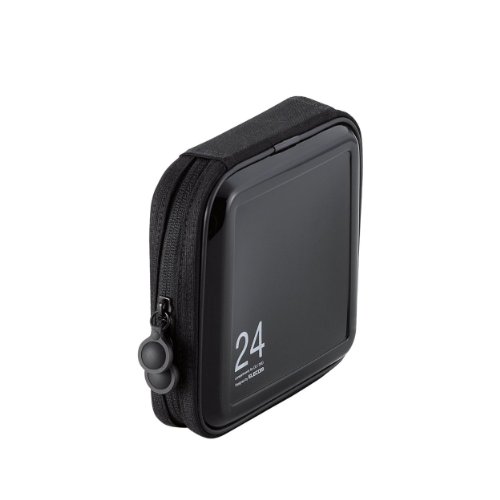 Rakuten - エレコム DVD CDケース セミハード ファスナー付 24枚収納 ブラック CCD-H24BK