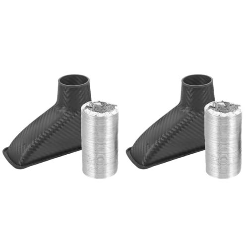 VORCOOL エアインテークダクト 汎用 蛇腹 バンパー エアクリーナー 耐久性 軽量 車載アクセサリー 車用エアインテークダクト 吸気 排気