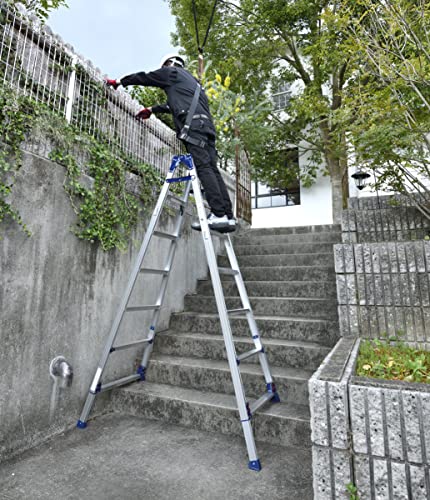 ピカPiCa 脚立 伸縮 かるノビ はしご兼用脚立 四脚アジャスト式 7段 7尺 1.82~2.13...