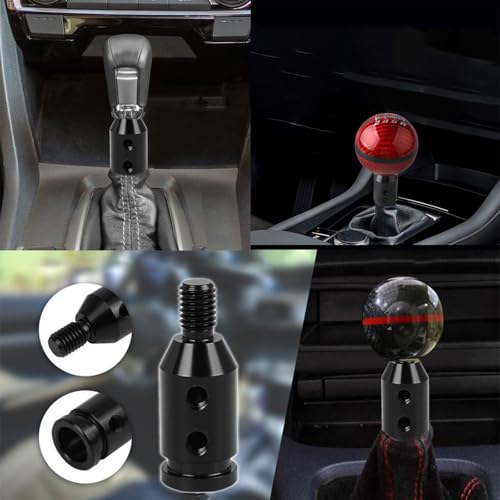 Mirhua フトノブ 変換 カーシフトノブアダプター シフトレバー ネジアダプター ネジ無しシフター用ユニバーサルカーシフトノブアダプター 1
