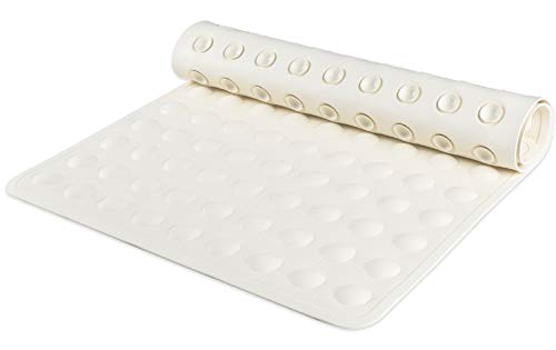 nicobeststoreのIRETION お風呂 すべり止めマット 浴槽 40×70cm 天然ゴム製 お風呂マット 介護 転倒防止 吸盤付き 柔らかい ベージュ｜アングル2