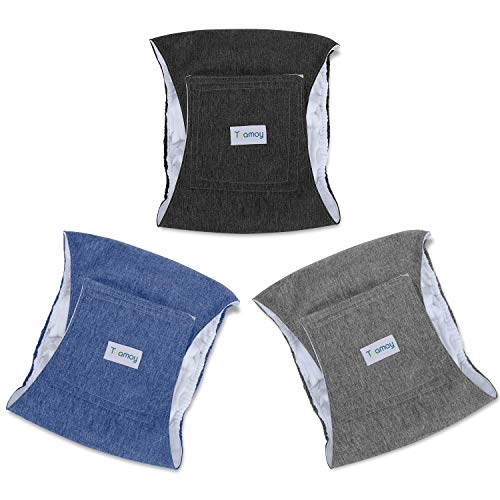 Teamoy マナーベルト 犬用 3点セット メッシュ裏地 防水加工生地 ウェストサイズ調整可能 マーキング防..