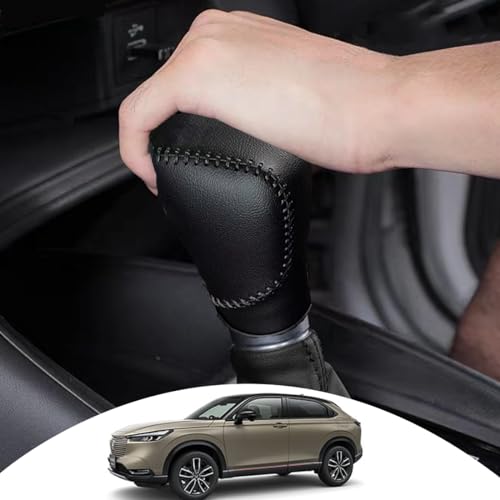 solaay シフトノブカバー 新型ヴェゼル専用 RV3/RV4/RV5/RV6 ギアシフトノブ カバー レザー製 汚れ防止 引っかき傷対策 本