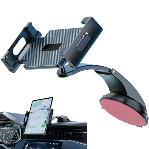 -/5.5〜11インチ/-・Size:5.5〜11インチ・令和7年最新改良 タブレット&スマホ兼用車載ホルダーANKDELL 会社はより早く、より安全な運転を体験しようという理念を持ちながら、心から認められる製品を作り出し続けています。この車載iPadホルダーは全面的にアップグレードされています。悪路でも常にデバイスを安定させます。快適で安全な視界を確保することが可能で、安心した運転をサポートします。・安定性抜群超強力粘着ゲル+真空吸盤+ワンタッチロック。この車載ホルダーは最新の真空吸着技術を採用し、吸着力が強くて安定性に優れています。 粘着パッドを使用すると、吸盤式車載ホルダーは吸盤パッドに取り付けて使用すると、スマホホルダーの安定性が大幅に向上し、従来型のフック式や3段クリップ式と比べて、クリップの先は平らではなく噛み込む様に改良 ロック後は吸盤に空気が入るのをしっかり防止し、吸盤が緩んだり脱落したりするのを効果的に防止することができます。・自由に角度調整＆伸縮アーム360度回転できるボールジョイントと回転可能の伸縮アームで、もっと幅広い可動域を届け