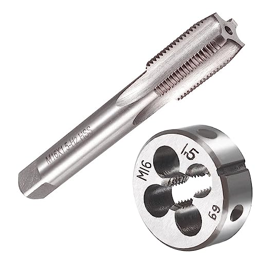 Saipor M16 X 1.5 タップダイスセット M16 X 1.5mm ねじ切りタップダイス ねじきりタップ ダイスセット