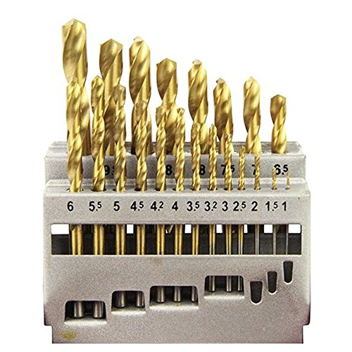 -/-/ETD-21S-T・パッケージ個数:1・用途:一般鋼鉄への穴あけ、軽金属・樹脂・木材の穴あけ・入り数:21本組・セット内容:1・1.5・2・2.5・3・3.2・3.5・4・4.2・4.5・5・5.5・6・6.5・7・7.5・8・8.5・9・9.5・10mm・軸径:丸軸・対応機種:電気ドリル・充電ドリルドライバー・ボール盤チタンコーティング加工で切れ味が約3倍長持ちSK11、E-Value製品比較。 ドリル刃先にシンニング加工を施しており、センターポンチで位置決めしなくてもすべらずに穴あけ可能。 チタンコーティング仕上げで耐久性がUP。 芯ブレが少なく、切削スピードも抜群。 注意 保護メガネを着用して下さい。肌を出さない服装で作業をして下さい。 熱処理された材料焼き入れ鋼などには穴あけできません。 穴あけ時は素材に応じて最適な回転数での使用をお願いします。
